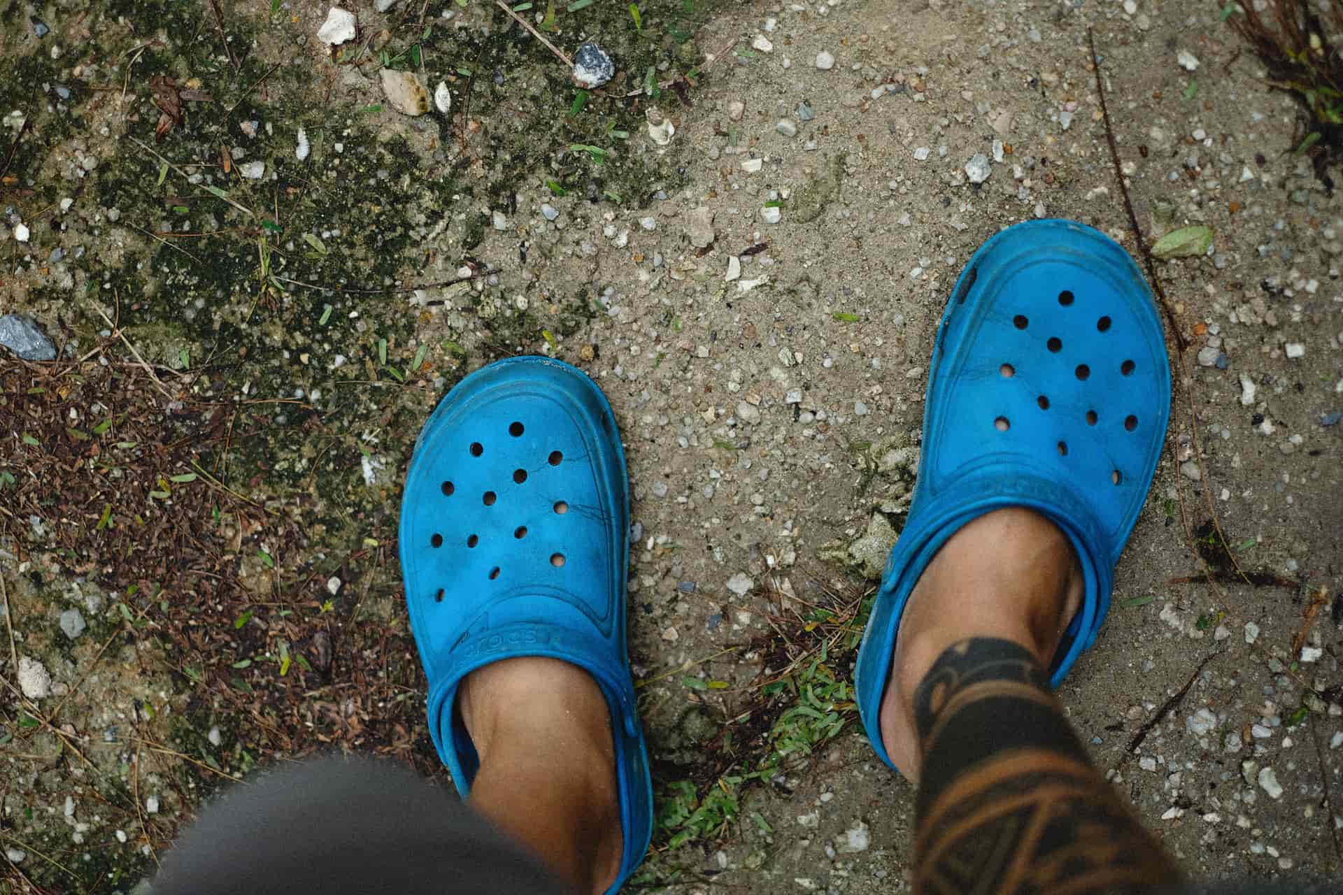 A foam work clog with a removable cushioned insole
