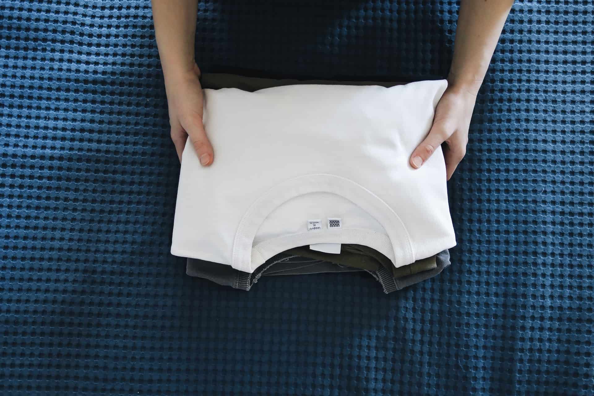 A full-zip scrub jacket